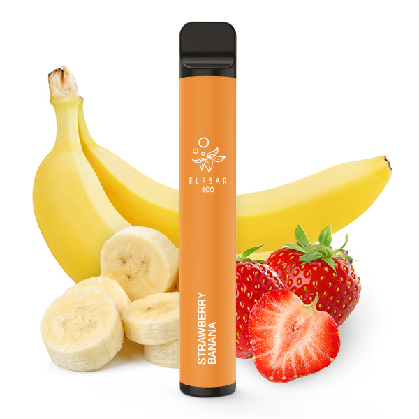 ElfBar 600 Einweg E-Zigarette - 20 mg - Strawberry Banana