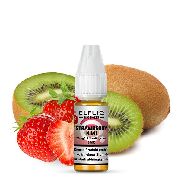 Elfbar ELFLIQ Strawberry Kiwi Liquid 10ml SaltNic