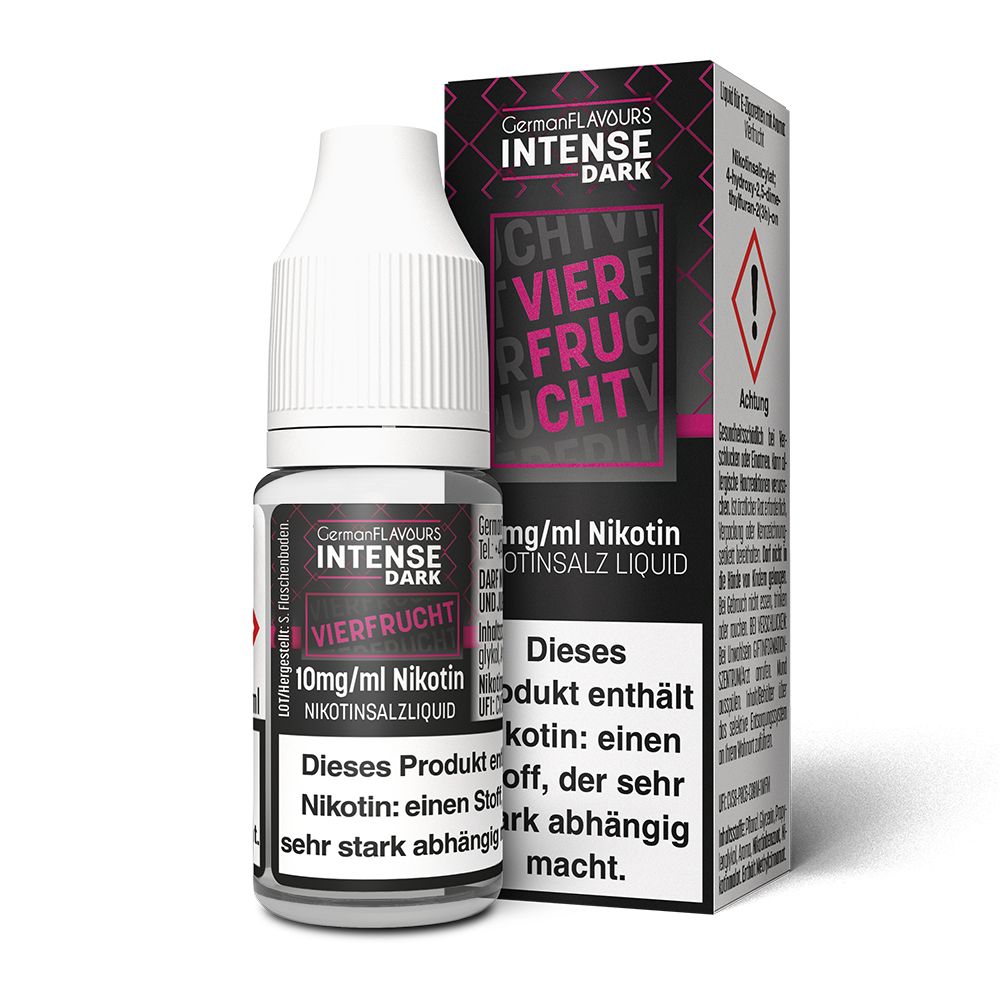 German Flavours Intense DARK Vierfrucht Nikotinsalz Liquid 10ml