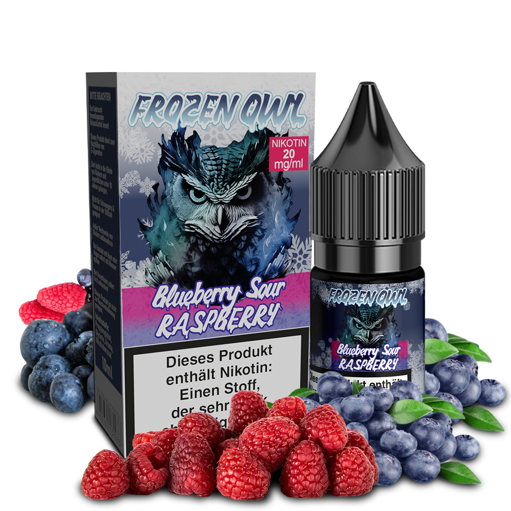 Frozen OWL Blueberry Sour Raspberry Nikotinsalz Liquid 10 ml