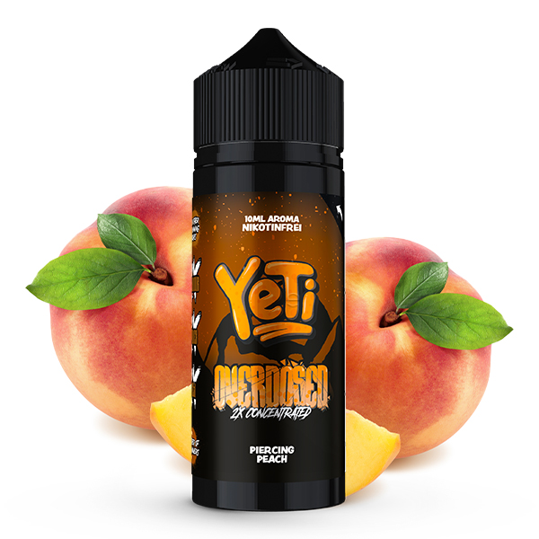 Yeti Overdosed Piercing Peach 10ml in 120ml Flasche