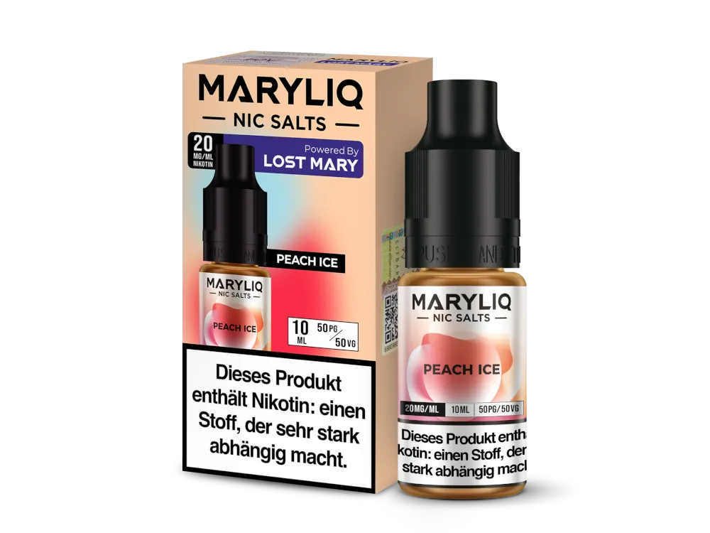 MaryLiq 10ml Nikotinsalz Liquid Peach Ice