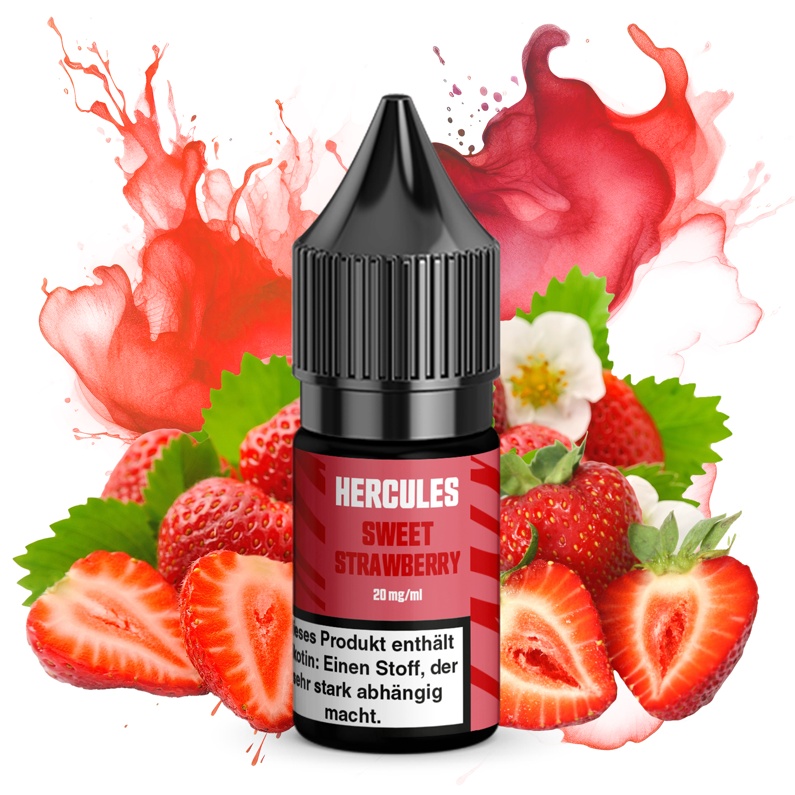 Hercules Nikotinsalz Liquid 10ml Sweet Strawberry