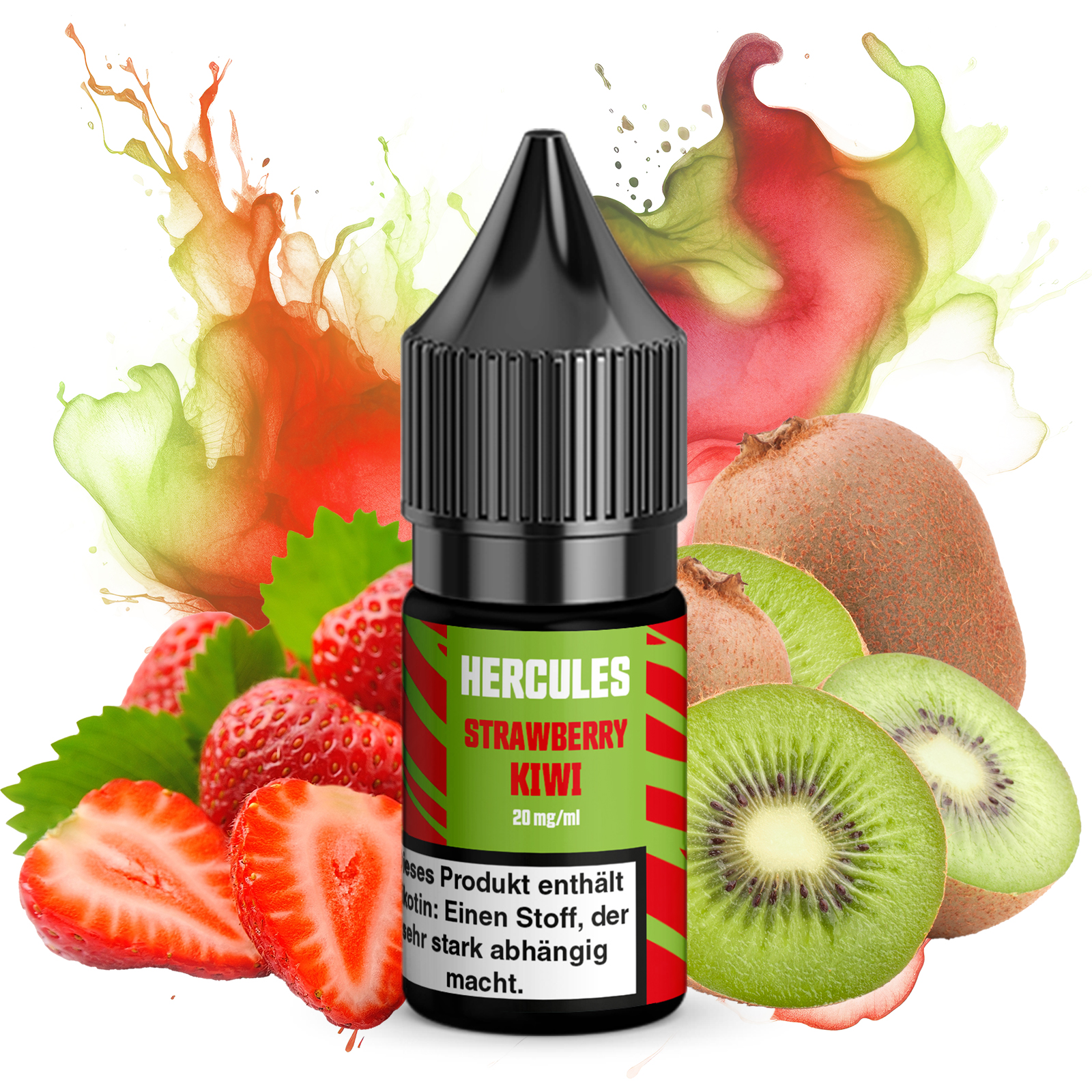 Hercules Nikotinsalz Liquid 10ml Strawberry Kiwi