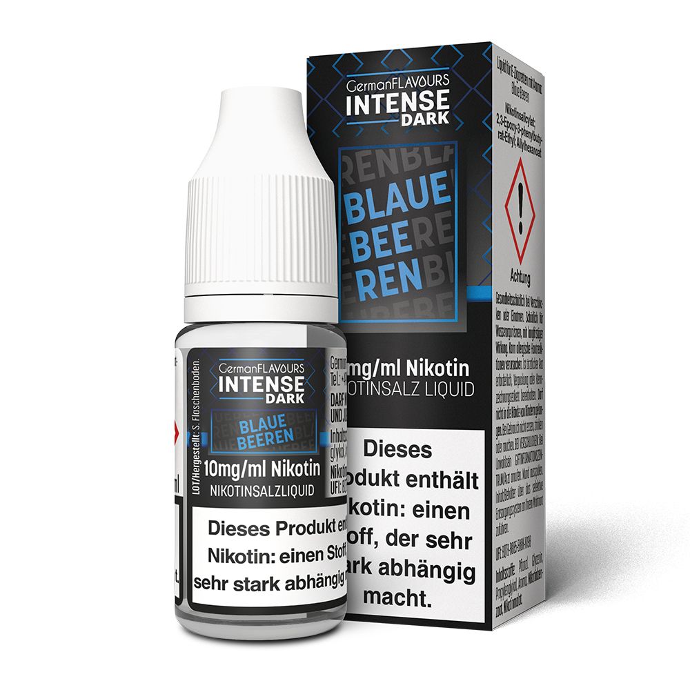 German Flavours Intense DARK Blaue Beeren Nikotinsalz Liquid 10ml