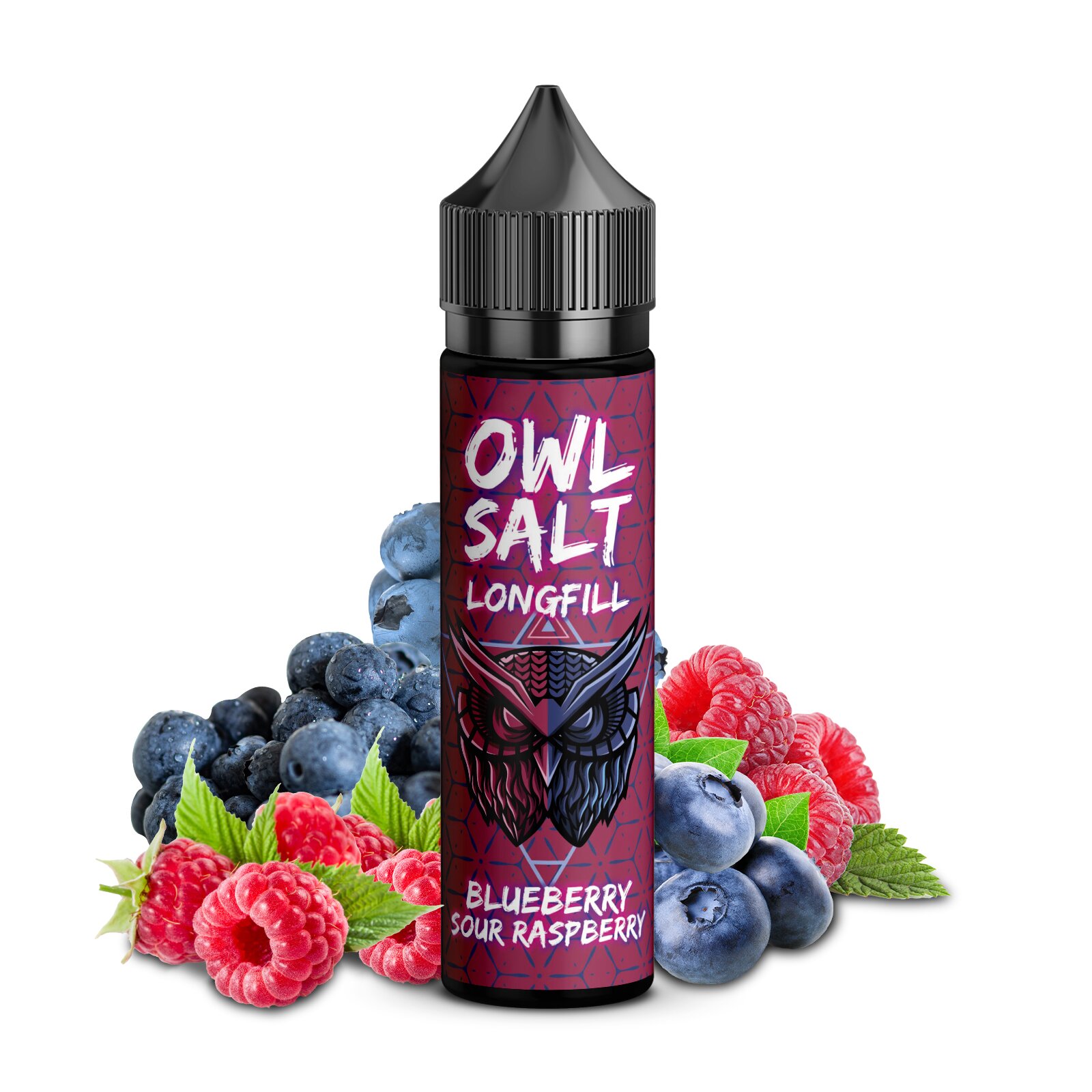 OWL Salt Blueberry Sour Raspberry 10ml in 60ml Flasche
