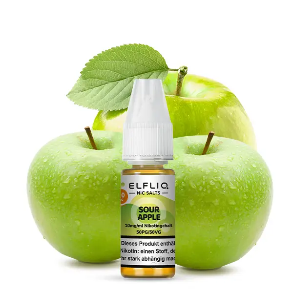 Elfbar ELFLIQ Liquid 10ml SaltNic Sour Apple
