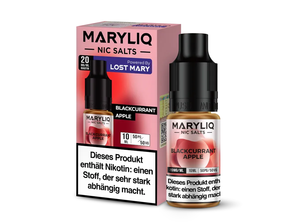 Maryliq 10 ml Nikotinsalz Lqiuid Blackcurrant Apple