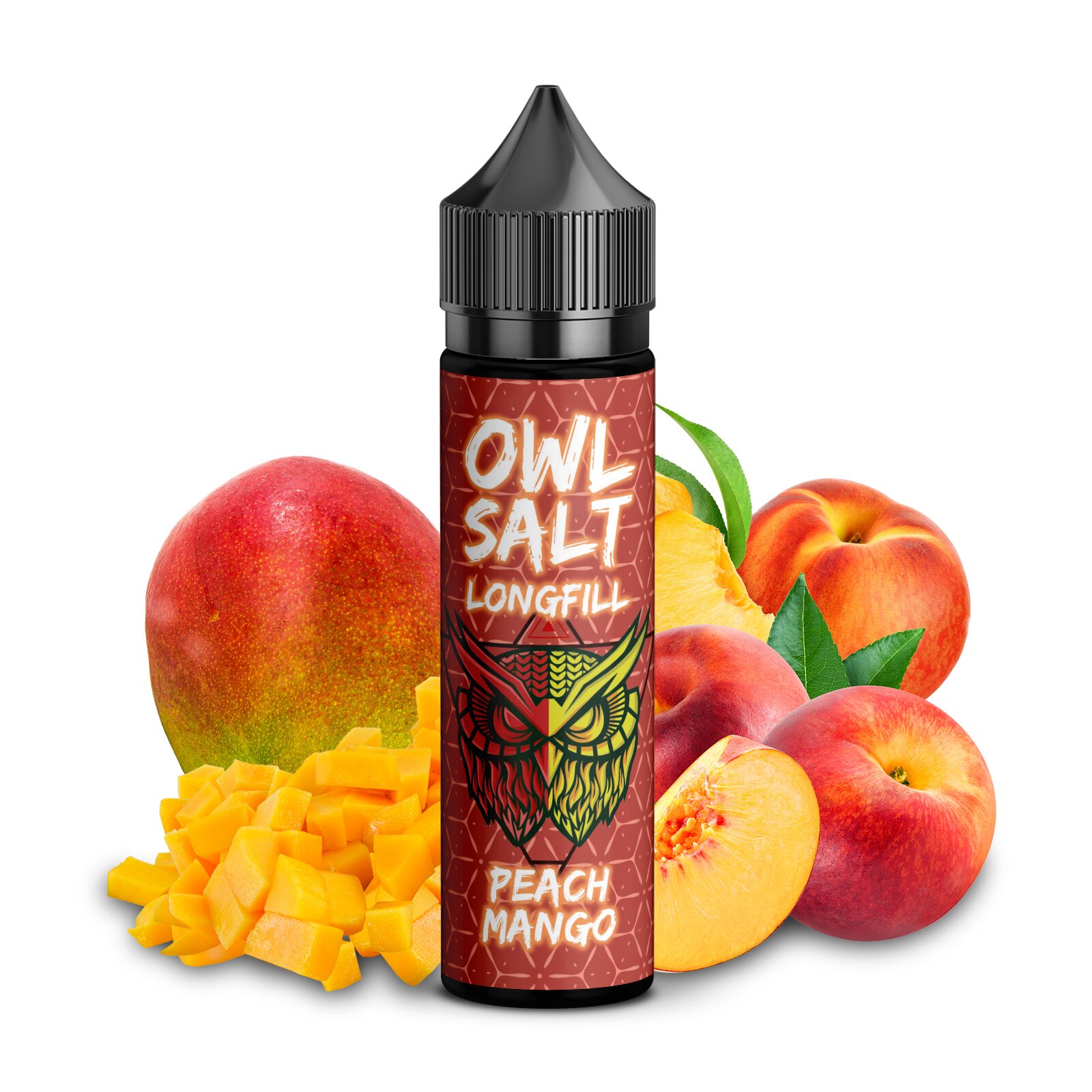 OWL Salt Peach Mango 10ml in 60ml Flasche