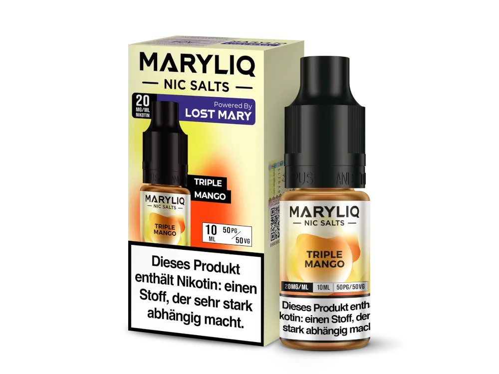 MaryLiq 10ml Nikotinsalz Liquid Triple Mango