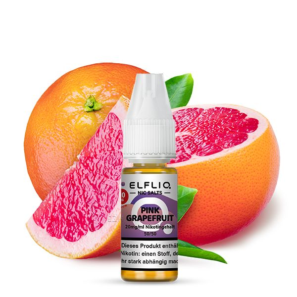 Elfbar ELFLIQ Pink Grapefruit Liquid 10ml SaltNic