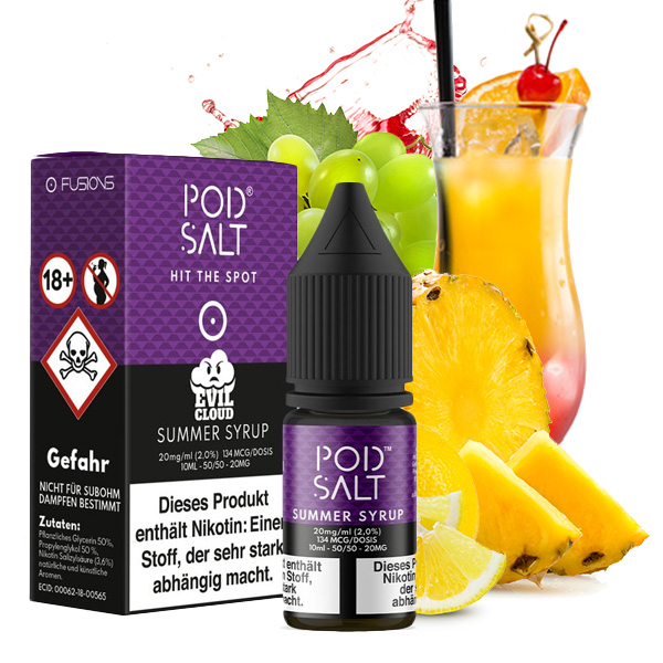 POD SALT Summer Syrup Nikotinsalz Liquid 20 mg / 10 ml
