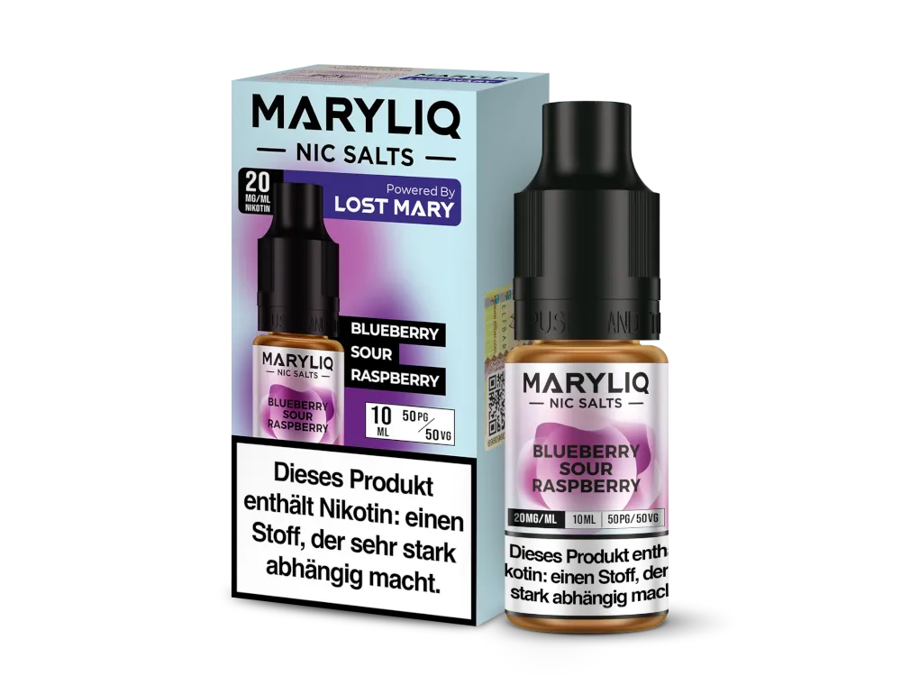 MaryLiq 10ml Nikotinsalz Liquid Blueberry Sour Raspberry