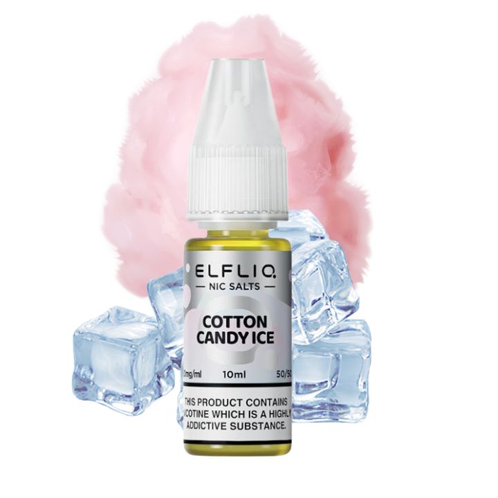 Elfbar ELFLIQ Cotton Candy Ice Liquid 10ml SaltNic
