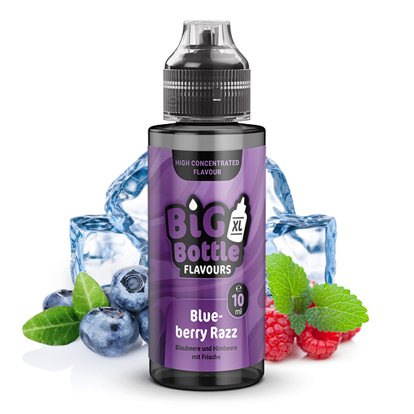 Big Bottle Flavours Blueberry Razz Longfill | 10ml in 120ml Flasche