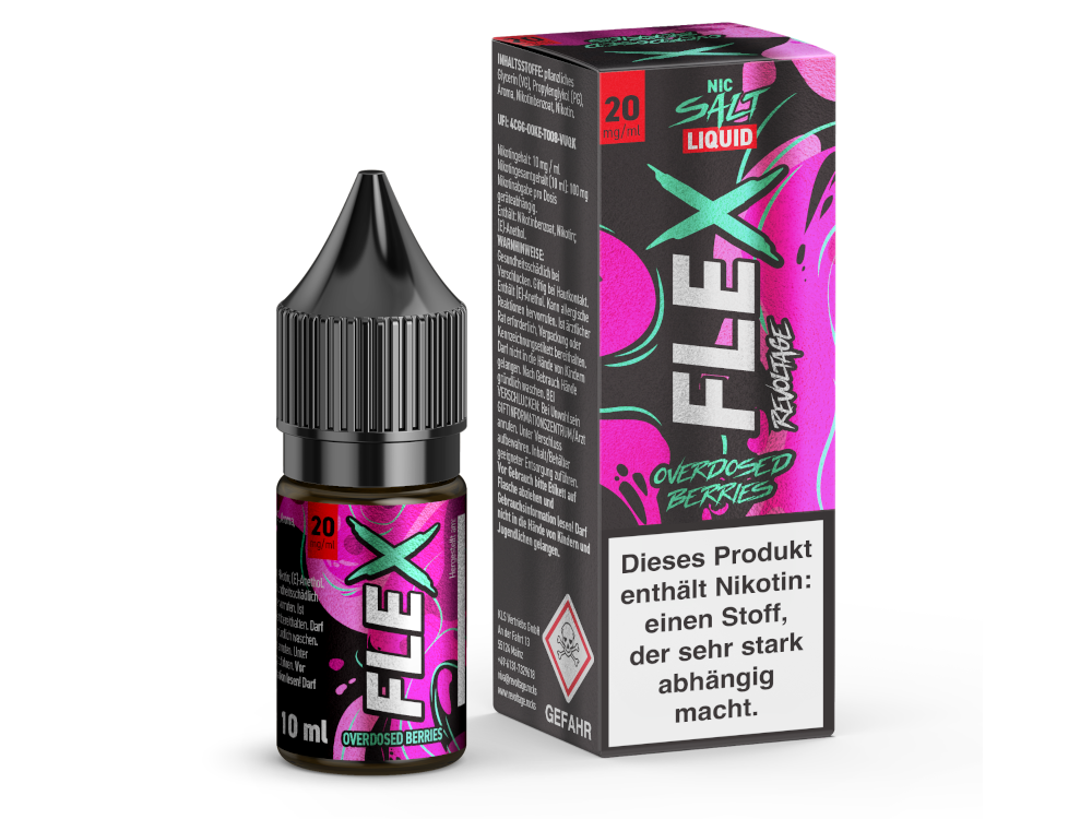 Revoltage E-Liquid 10 ml Overdosed Flex Berries