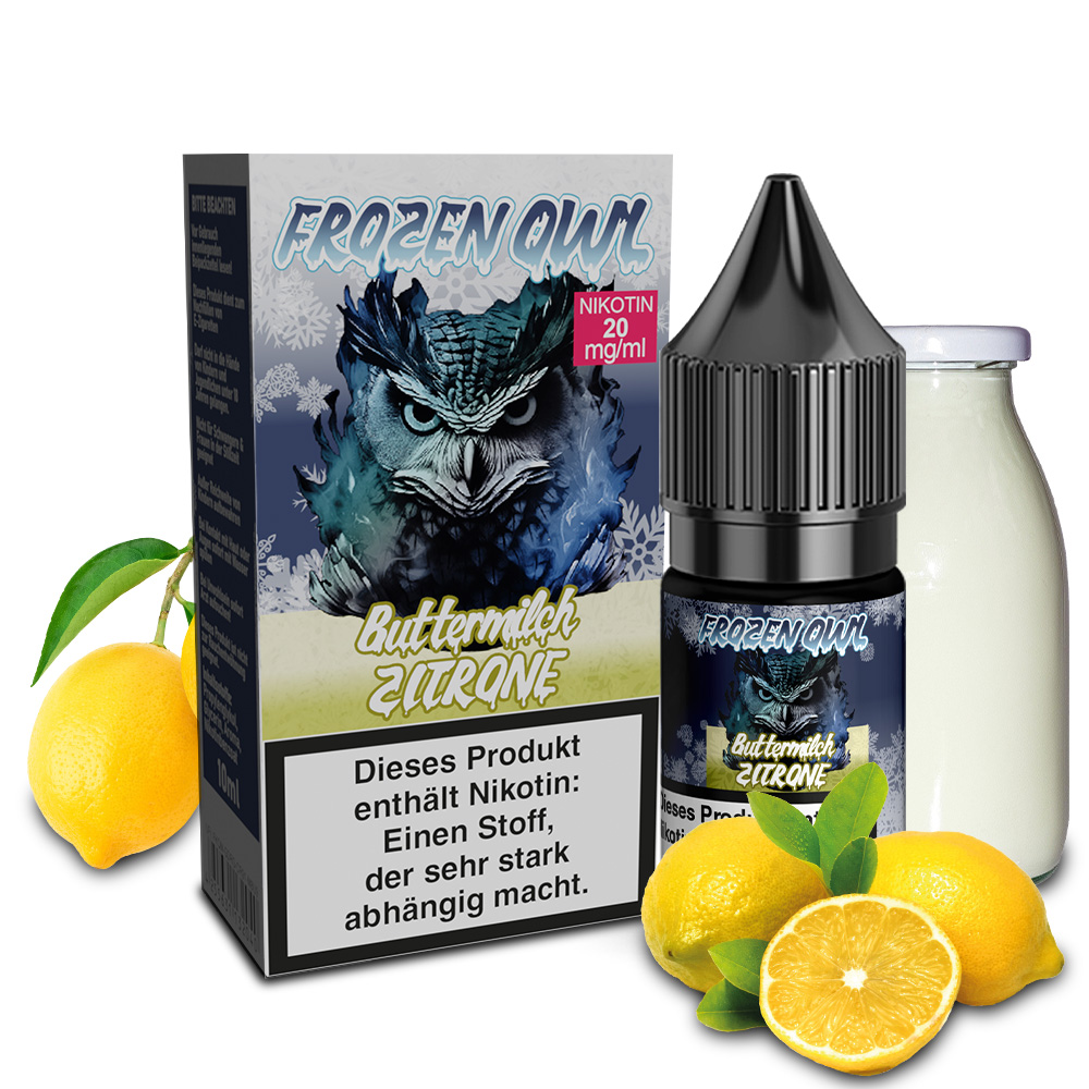 Frozen OWL Buttermilch Zitrone Nikotinsalz Liquid 10 ml