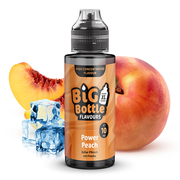 Big Bottle Flavours Power Peach Longfill | 10ml in 120ml Flasche