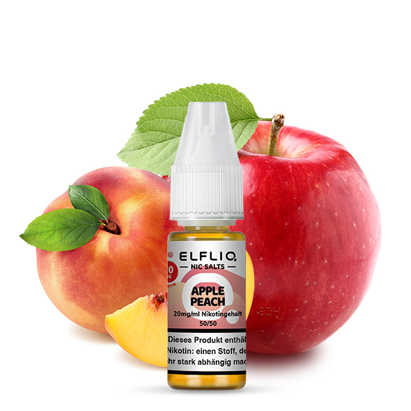 Elfbar ElLFLIQ Apple Peach Liquid 10ml SaltNic