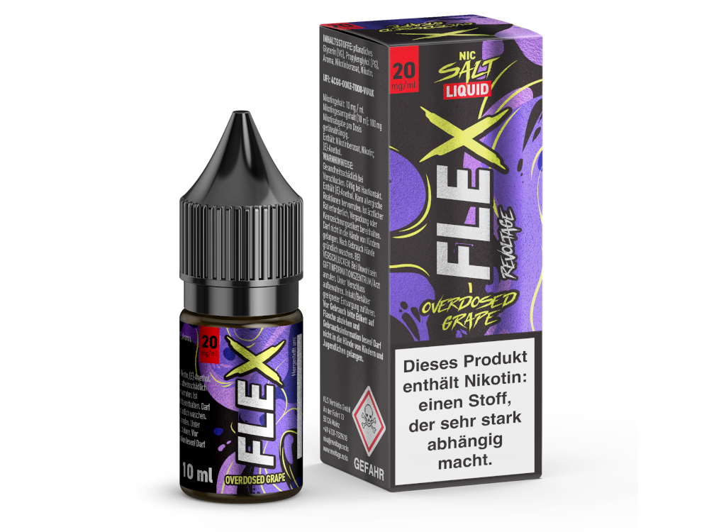 Revoltage E-Liquid 10 ml Overdosed Flex Grape