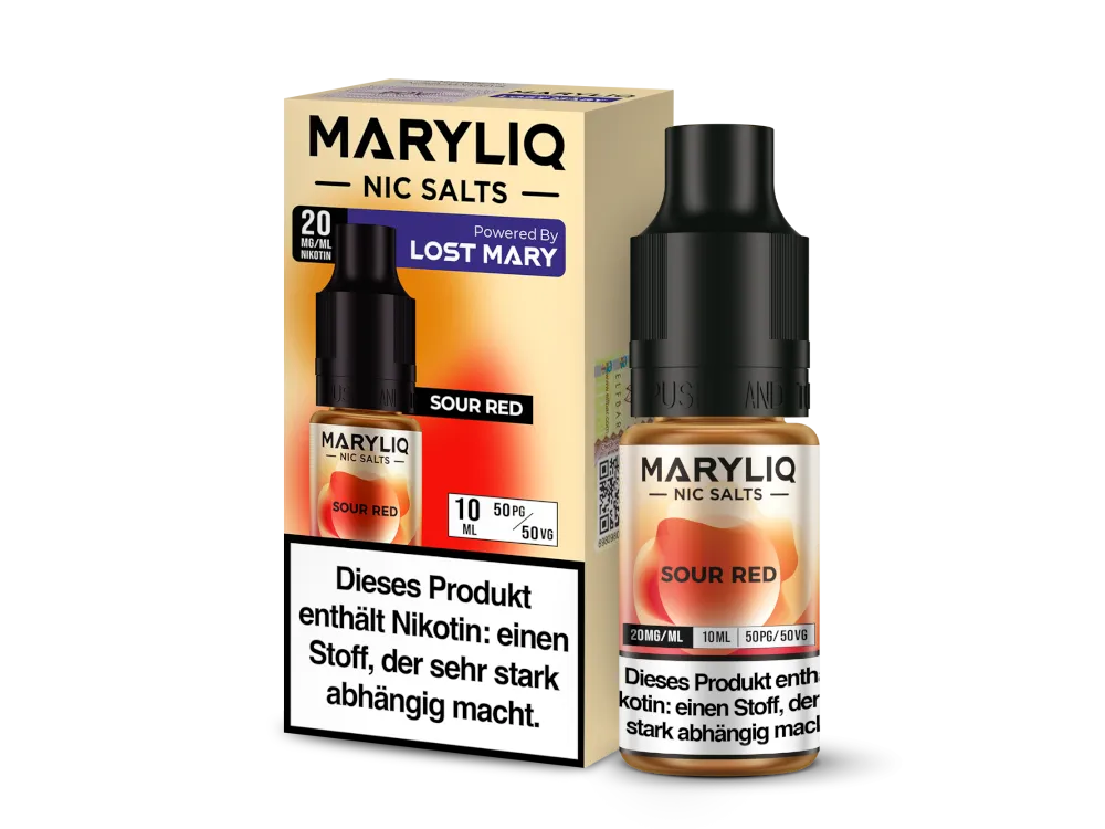 MaryLiq 10ml Nikotinsalz Liquid Sour Red