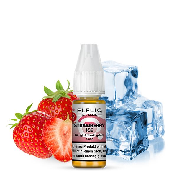 Elfbar ELFLIQ Strawberry Ice Liquid 10ml SaltNic