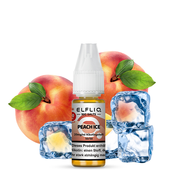Elfbar ELFLIQ Peach Ice Liquid 10ml SaltNic