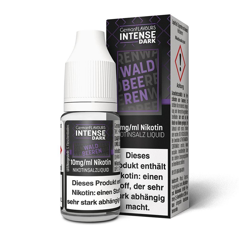 German Flavours Intense DARK Waldbeeren Nikotinsalz Liquid 10ml