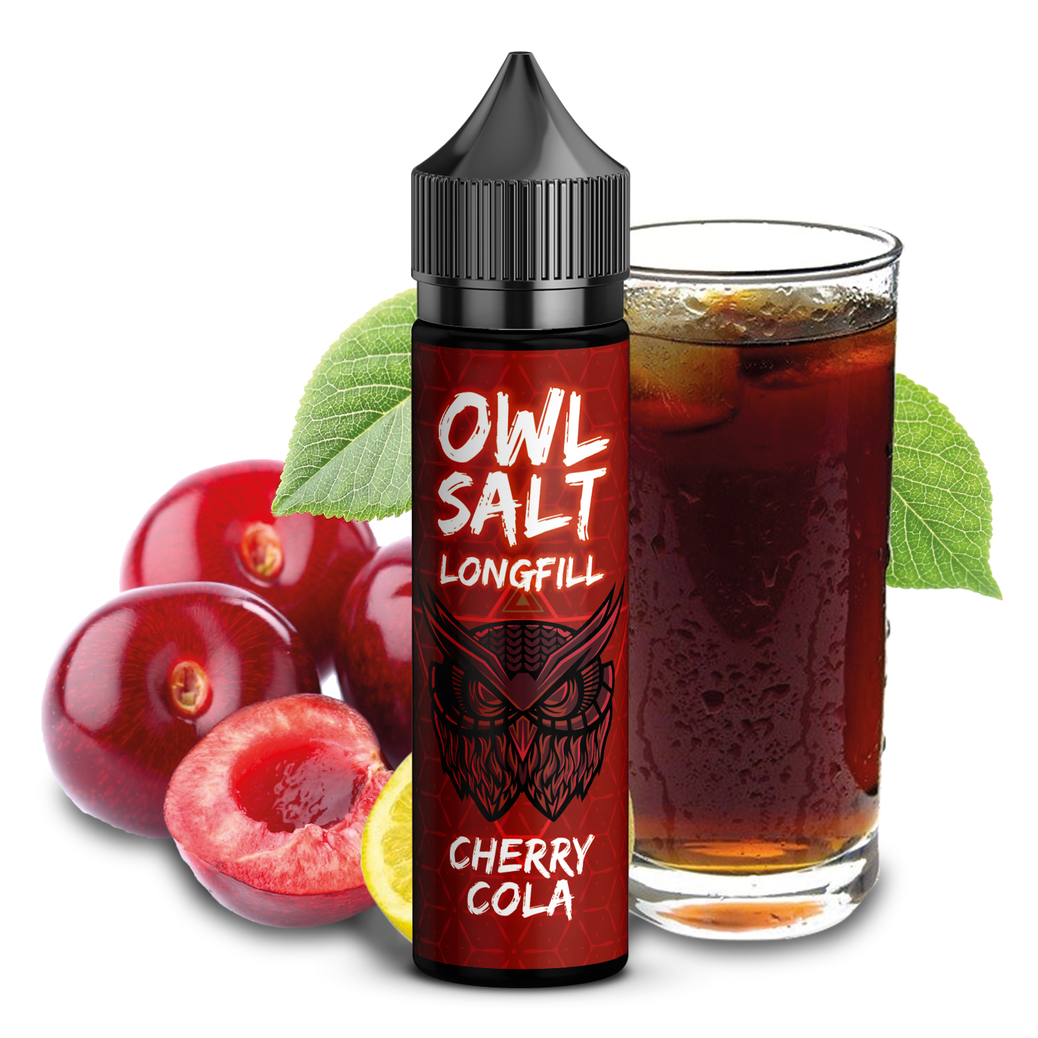 OWL Salt Cherry Cola Longfill | 10ml in 60ml Flasche 