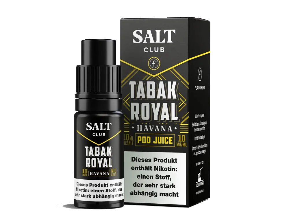 Flavorist Salt Club 10ml Liquid Tabak Royal Havana