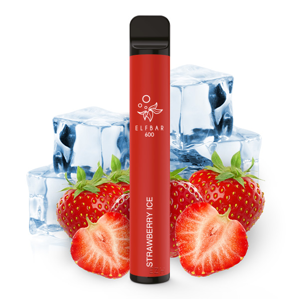 ElfBar 600 Einweg E-Zigarette - 20 mg - Strawberry Ice