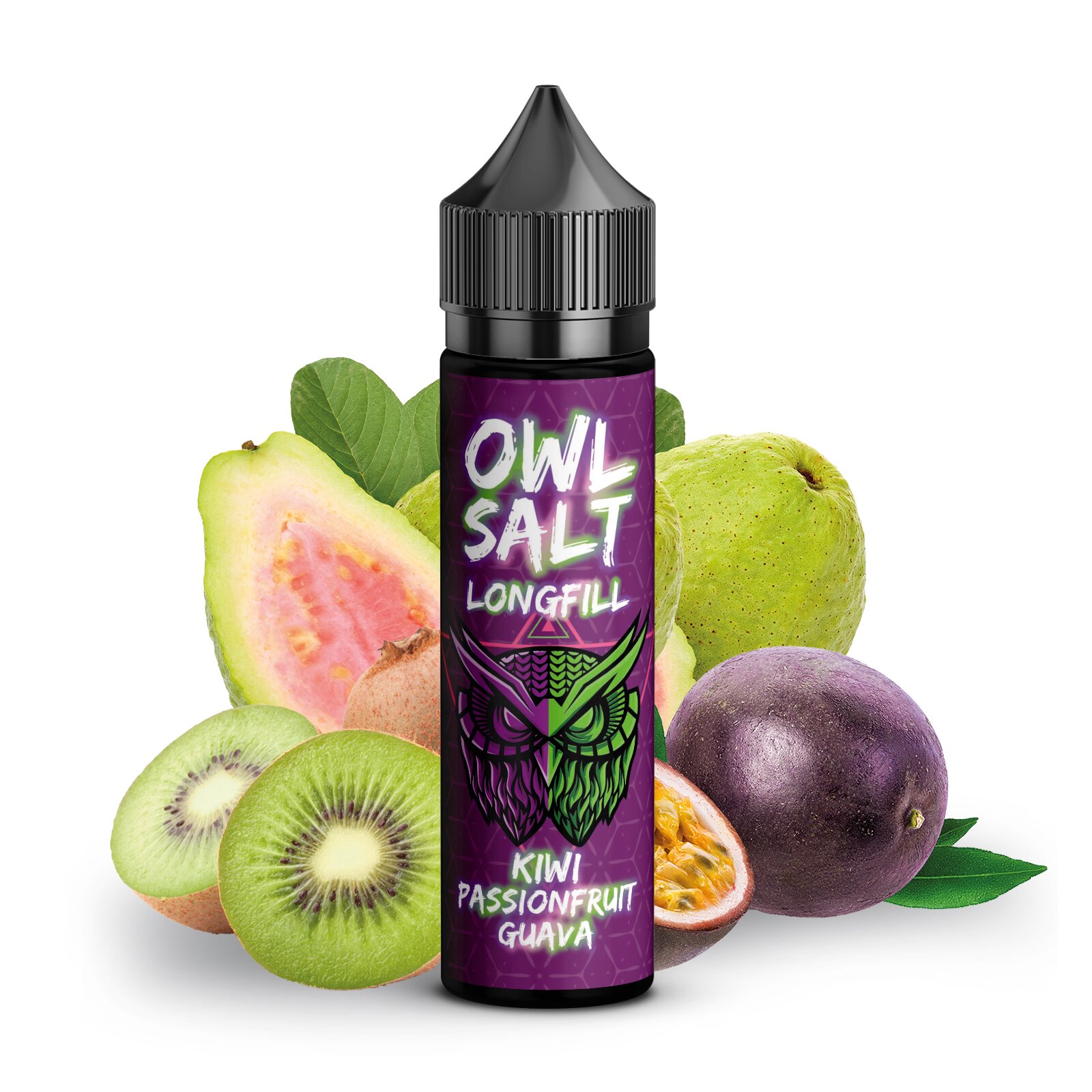 OWL Salt Kiwi Passionfruit Guave 10ml in 60ml Flasche