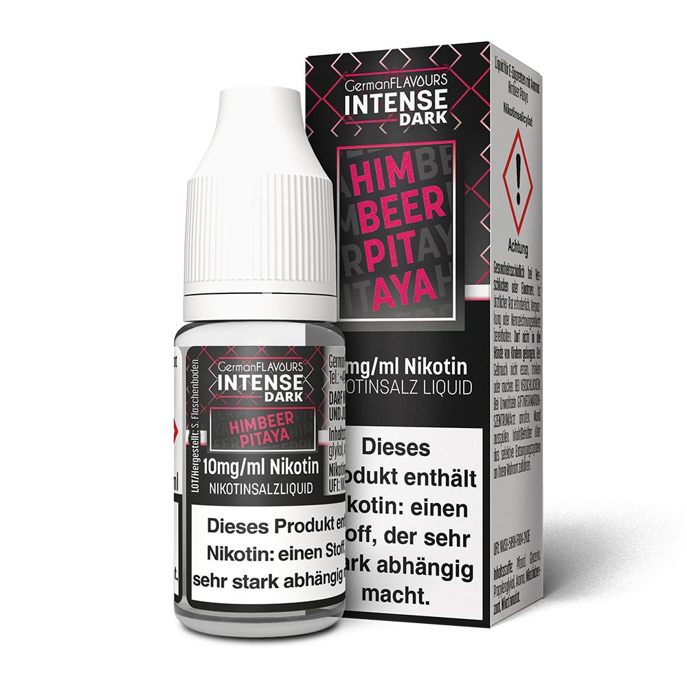 German Flavours Intense DARK Himbeer Pitaya Nikotinsalz Liquid 10ml