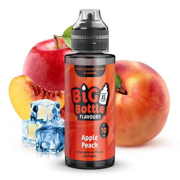 Big Bottle Flavours Apple Peach Longfill | 10ml in 120ml Flasche