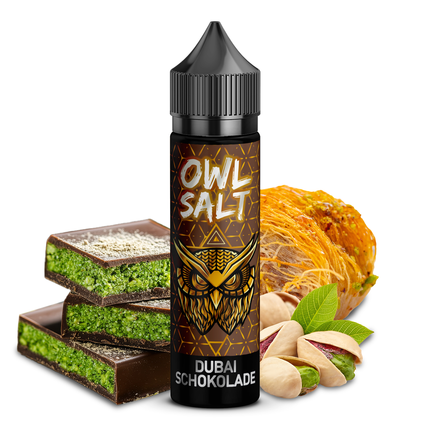 OWL Salt Dubai Schokolade Longfill | 10ml in 60ml Flasche