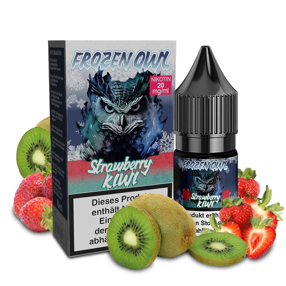 Frozen OWL Strawberry Kiwi Nikotinsalz Liquid 10 ml