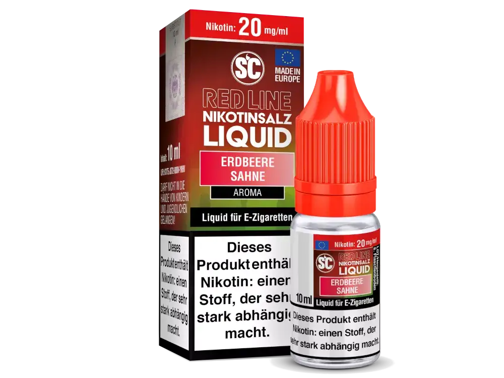 SC Red Line Erdbeere Sahne 10ml Nicsalt Liquid