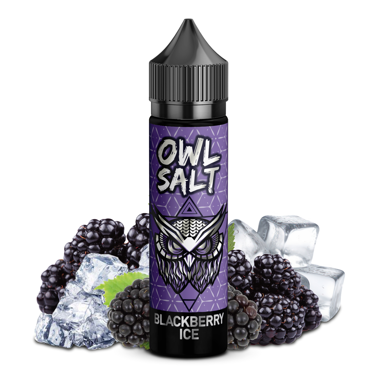 OWL Salt Blackberry Ice Longfill | 10ml in 60ml Flasche