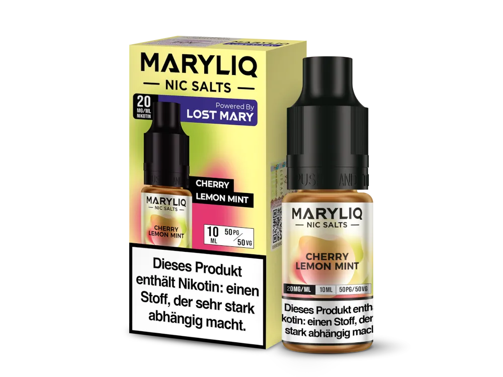 MaryLiq 10ml Nikotinsalz Liquid Cherry Lemon Mint