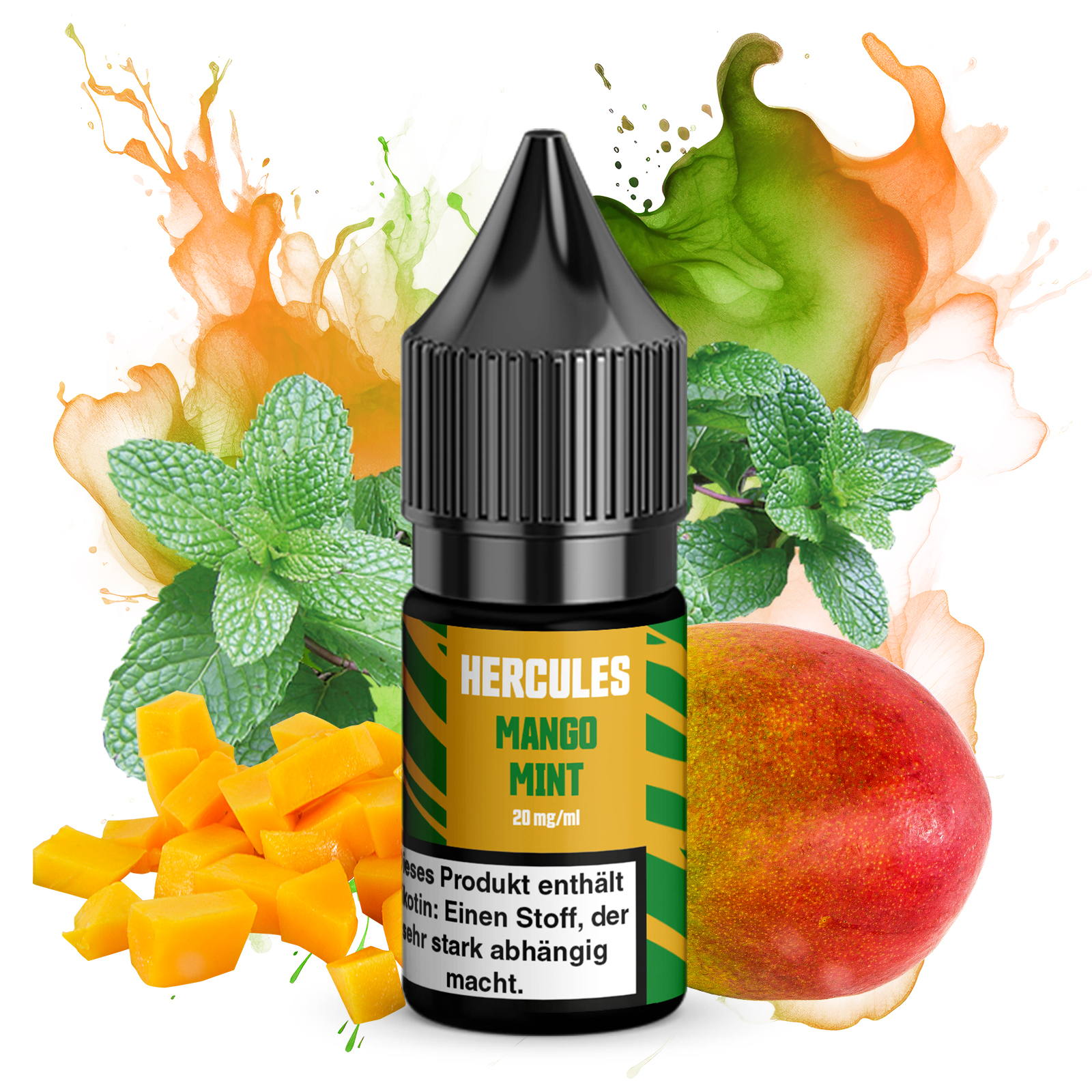 Hercules Nikotinsalz Liquid 10ml Mango Minze