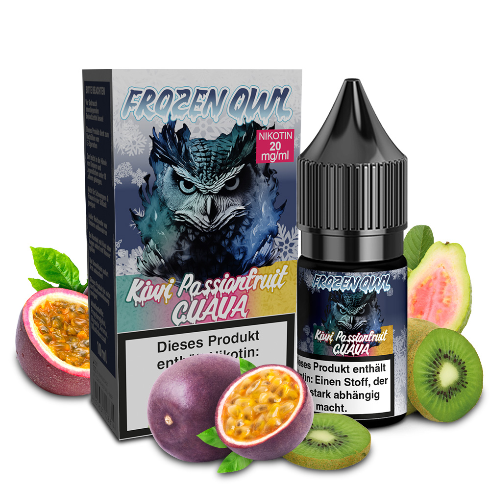 Frozen OWL Kiwi Passionsfrucht Guava Nikotinsalz Liquid 10 ml