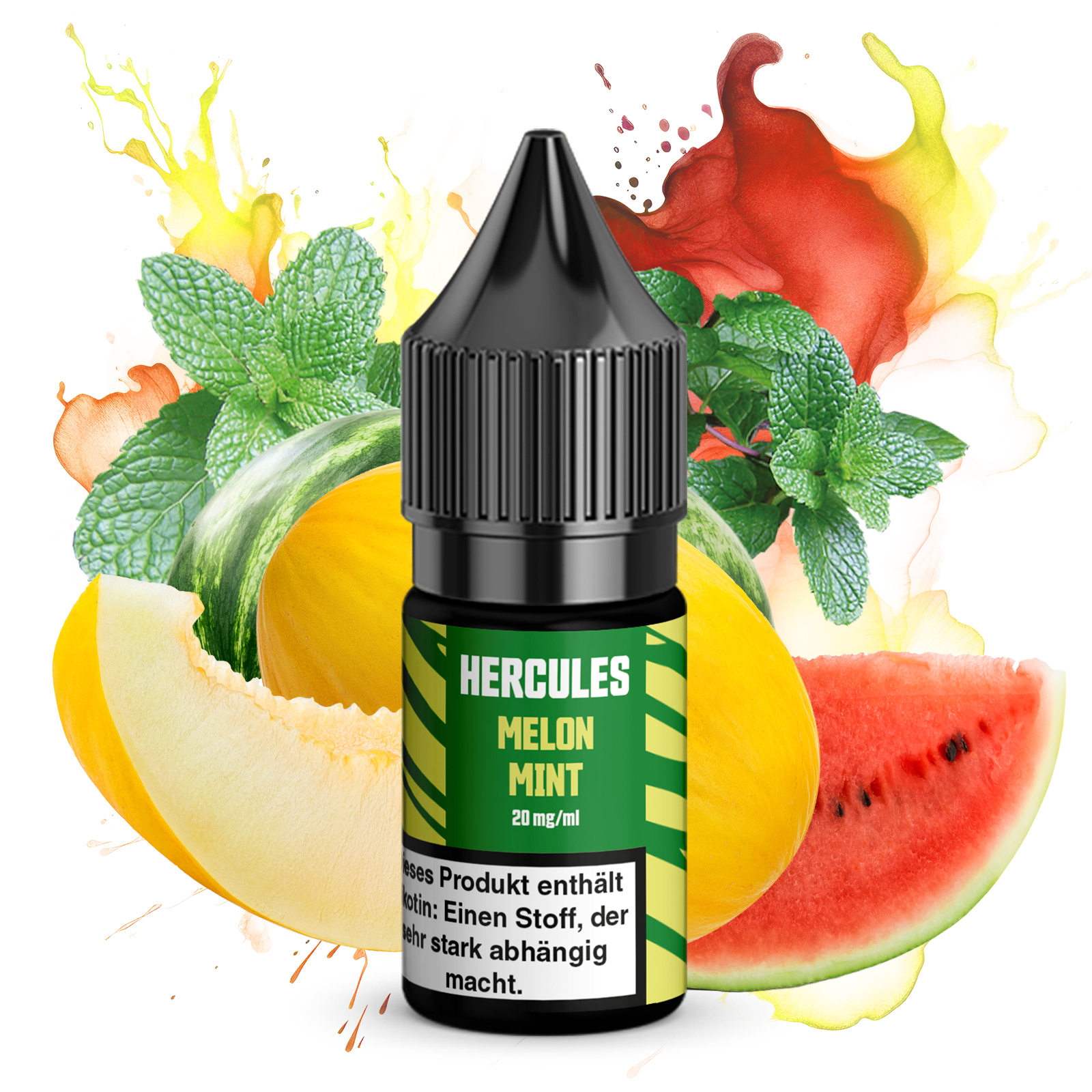 Hercules Nikotinsalz Liquid 10ml Melone Minze