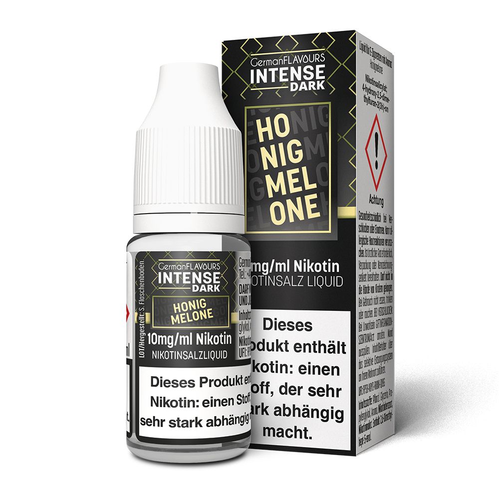 German Flavours Intense DARK Honigmelone Nikotinsalz Liquid 10ml 