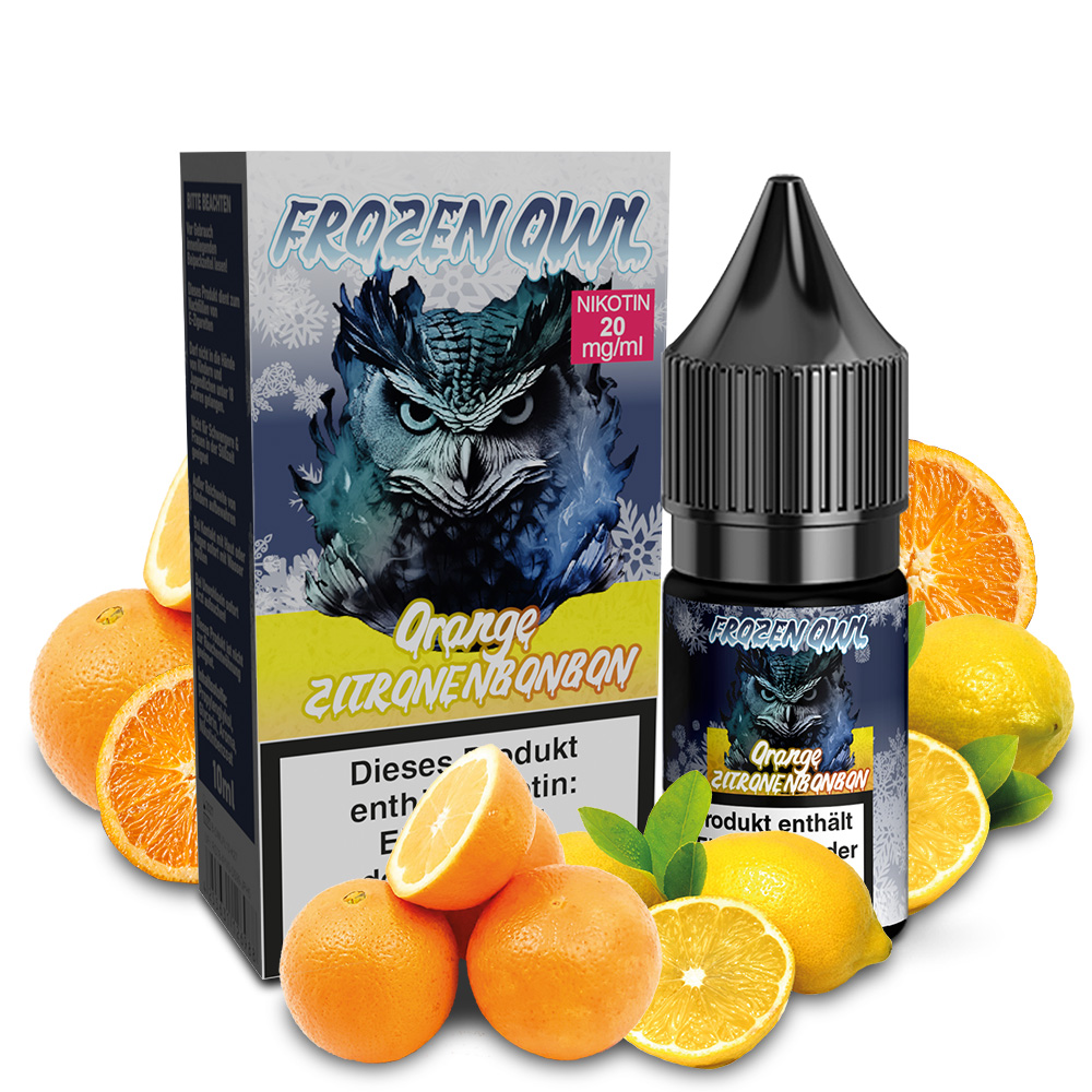 Frozen OWL Ornage Zitronenbonbon Nikotinsalz Liquid 10 ml