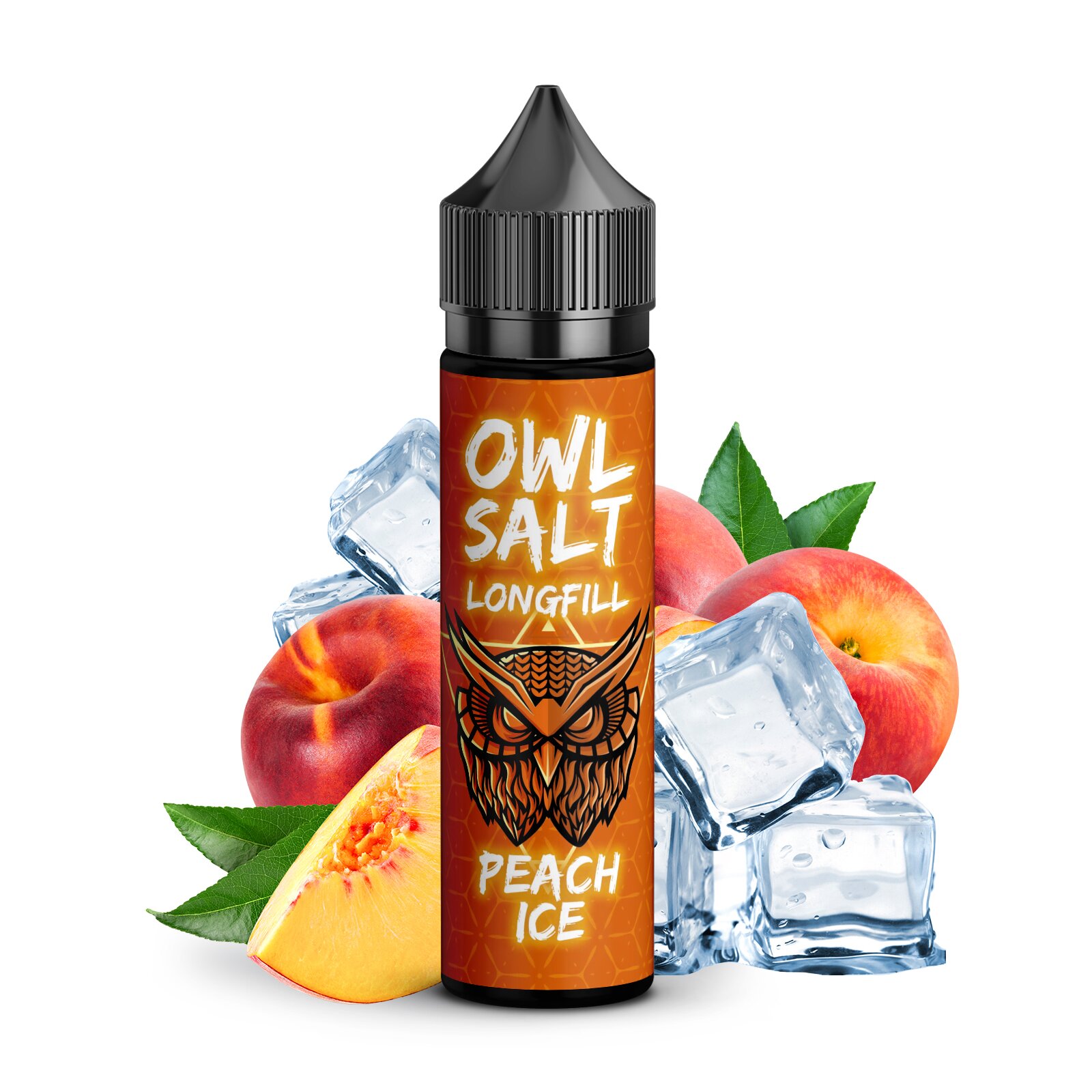 OWL Salt Peach Ice 10ml in 60ml Flasche