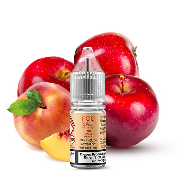 POD SALT X Fuji Apple Peach Nikotinsalz Liquid 10 ml