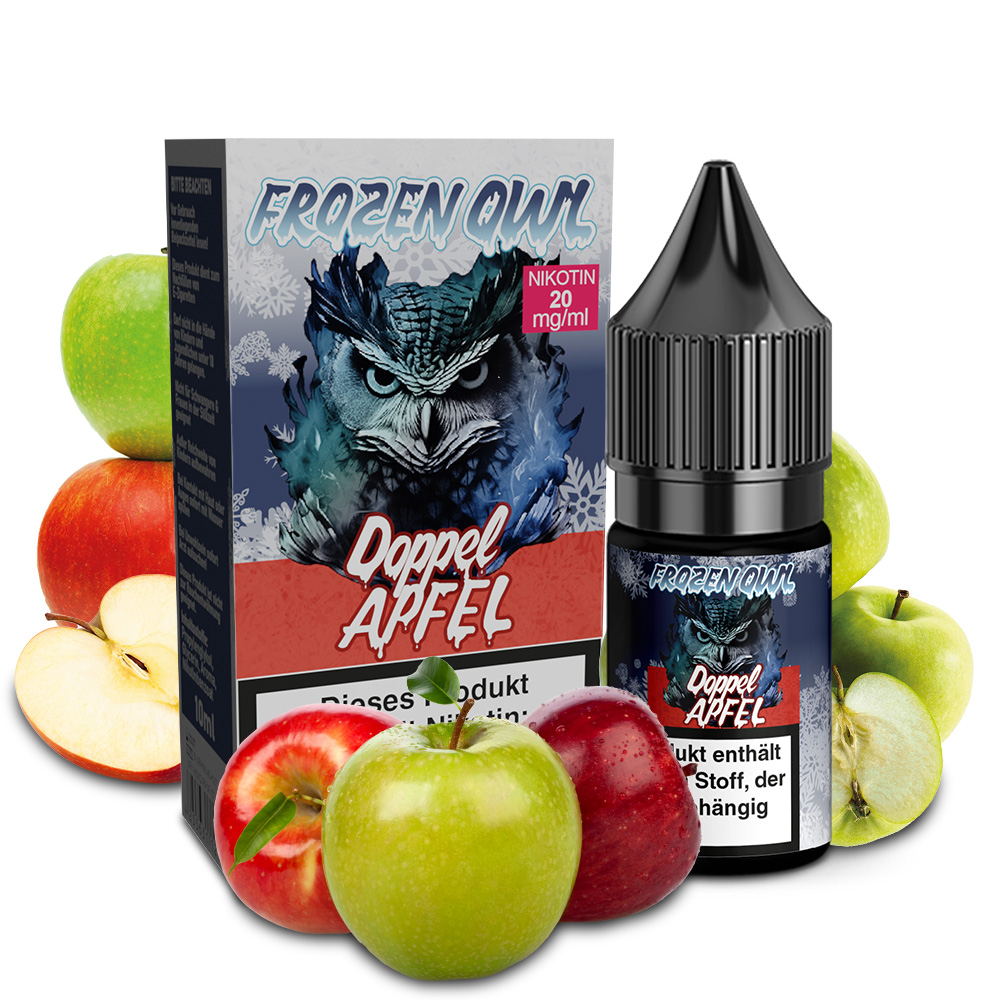 Frozen OWL Doppelapfel Nikotinsalz Liquid 10 ml