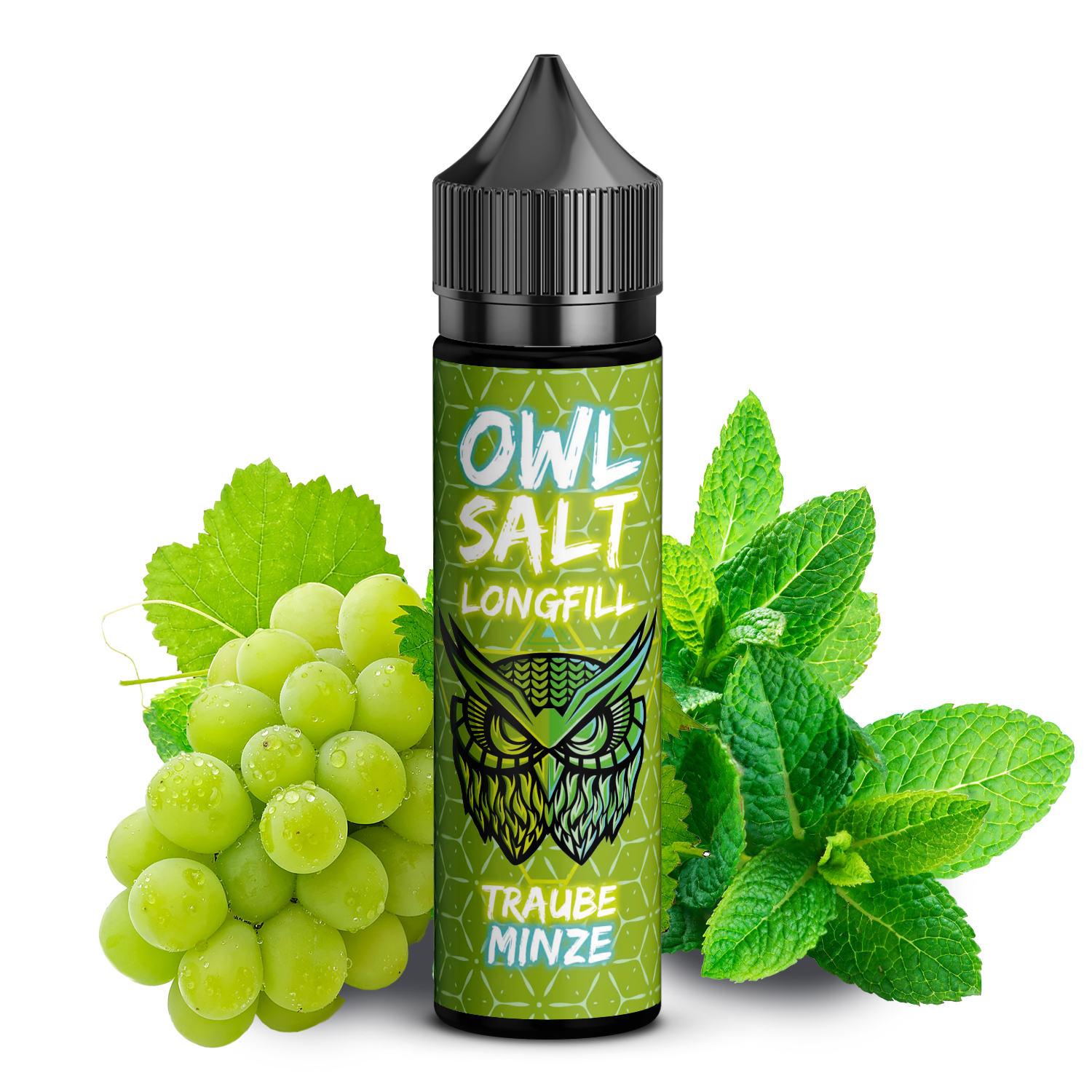 OWL Salt Traube Minze Longfill | 10ml in 60ml Flasche