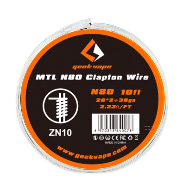 Geekvape MTL Clapton Wire 38ga +28*2ga Ni80