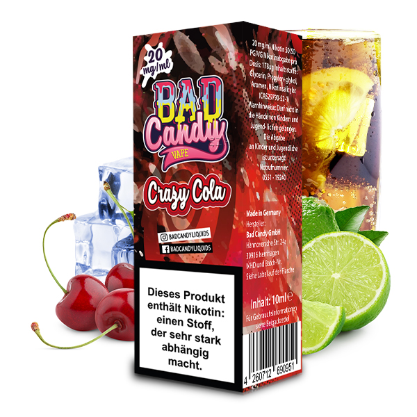 Bad Candy Crazy Cola Nikotinsalzliquid 10ml
